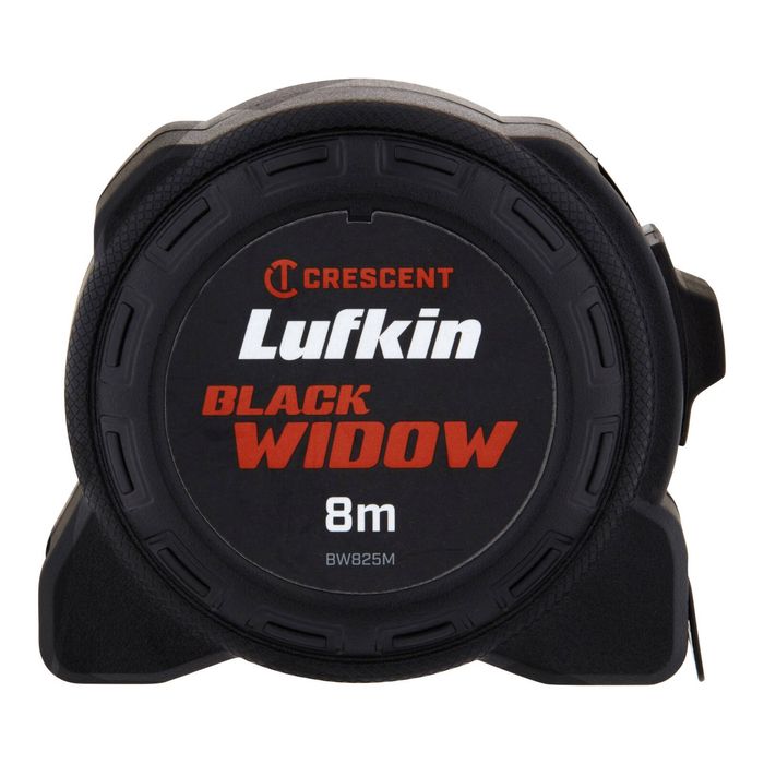 Crescent 8m x 25mm Black Widow Tape Measure