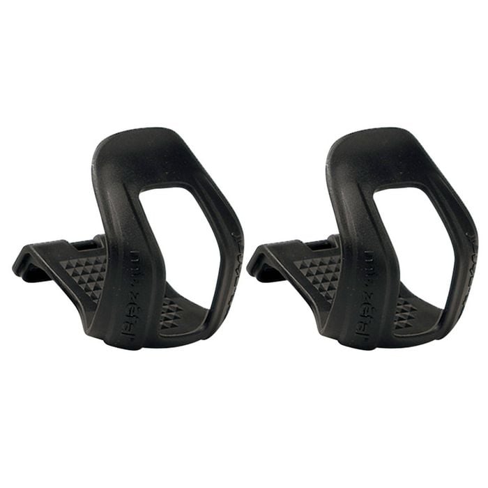 Zefal Bicycle Half Toe Clips L/XL Black (Pair)
