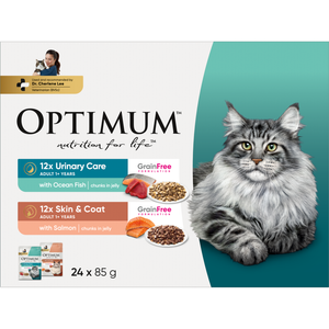 Optimum 85g Adult Cat Wet Food - 24 Pack