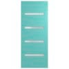 Hume Doors 1980 x 810 x 40mm Verve 4 Entrance Door Glazed Clear - 810mm Glazed Clear