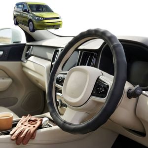 Australian Goose Steering Wheel Cover for VolksWagen Caddy 2021 - Current (Front Only) Circle Black