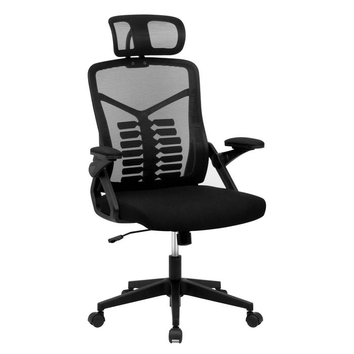 Advwin Ergonomic Office Chair Tilting Desk Chair Breathable Mesh Black