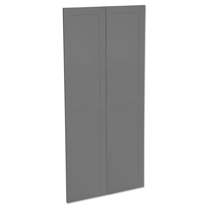 Kaboodle 900mm Smoked Grey Alpine Pantry Doors - 2 Pack