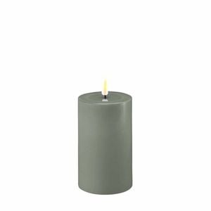 Deluxe Homeart Flameless Candle - Salvie Green 7.5 x 12.5cm