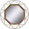 Best World 80cm X 80cm Gold Besty Luxury Round Mirror