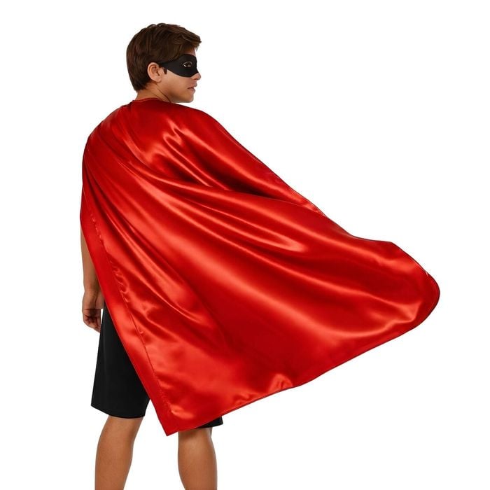 LONG CAPE Costume Cloak Halloween Fancy Dress Coat Jacket Superhero Red