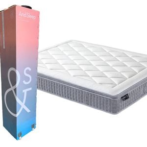 And Sleep Aura 5 Zone Pocket Spring Latex Bed in a Box Mattress Single