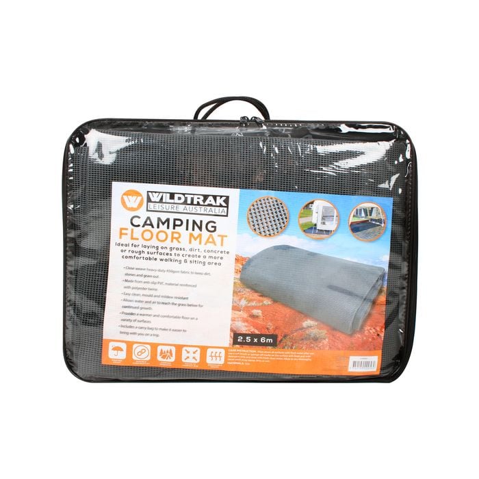 Wildtrak Annex 2.5x6m PVC Floor Matting For Tent - Grey