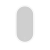 Attica 900 x 450mm Oval Matte White Framed LED Mirror
