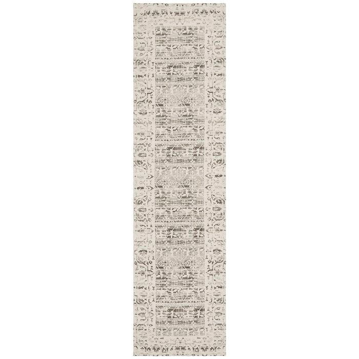 The Rug Connection Blossom 88 Silver 400x80cm - Large Runner Transitional Handmade Indoor Rug