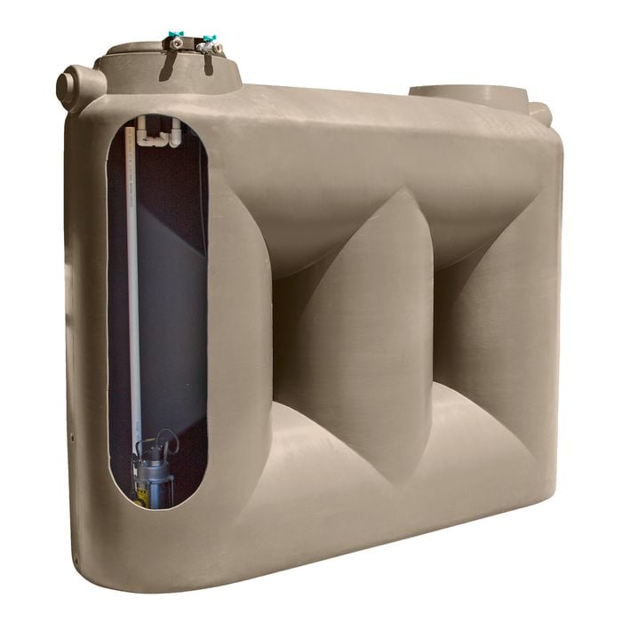 Clark Tanks 5000L Beige Tradepack Tank And Davey Evo MK2 Pump