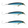 3x Rapala 12cm Saltwater X Rap Long Cast Sink Minnow Fishing Lure -Blue Sardine