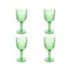 4PK LVD Stemmed Bee 17cm Red Wine Glass Drink Glassware - Soft Green