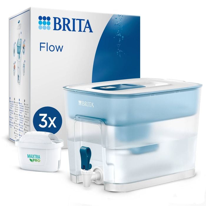 BRITA Water Filter Flow Cask 8.2L (3 Maxtra Pro Filters) - Soft Blue