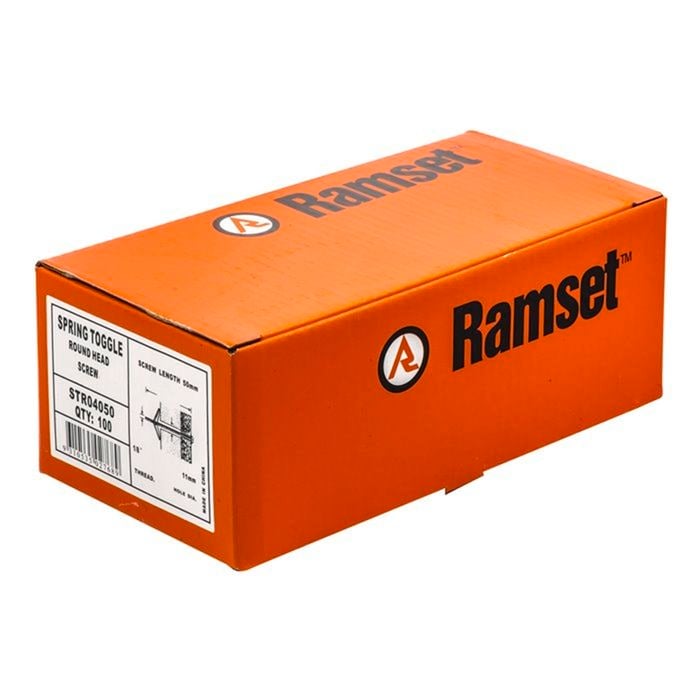 Ramset Spring Toggle Round 3 x 50mm 100pk