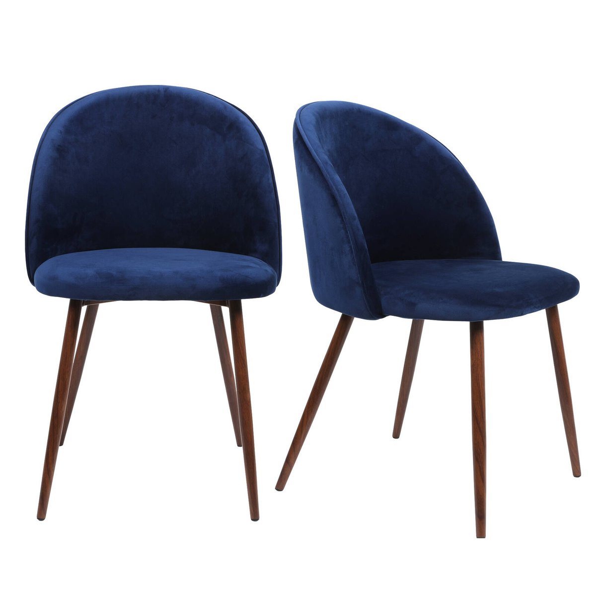 Levede 2 pcs Dining Chairs in Navy Blue Colour Bunnings Australia
