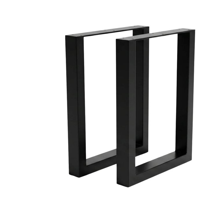 Box Shape Large Metal Table Legs - Set of 2