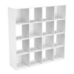Flexi Storage Clever Cube 1210 x 1210 x 295mm White 4 x 4 Compact Storage Unit