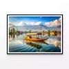 Boat, Lake, Mountains in India  Print 100% Australian Made 120x90cm  (Poster)