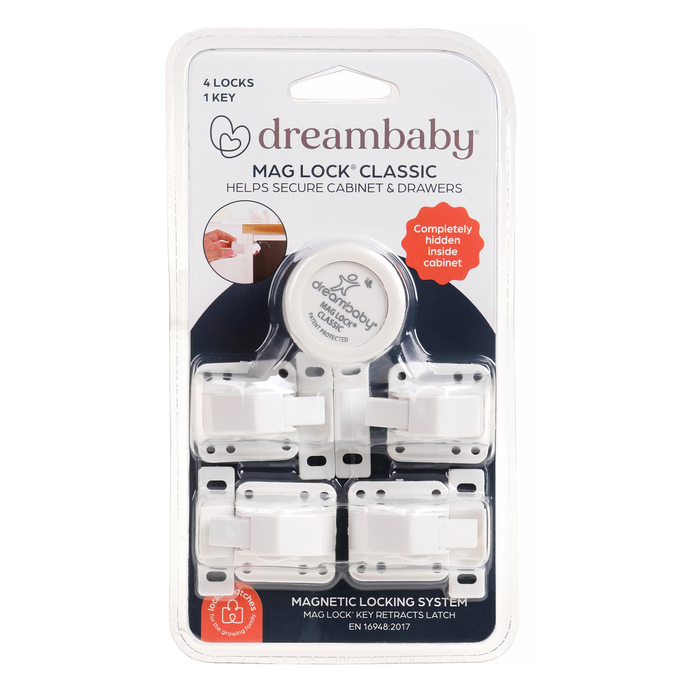 Dreambaby Child Safety Mag Lock 4 Magnetic Lock System With 1 Key