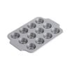 12pc KitchenAid Mini Round Cake Aluminised Steel Pan Grey