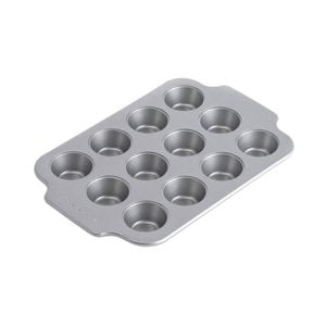 12pc KitchenAid Mini Round Cake Aluminised Steel Pan Grey