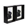 Nicola Spring 5" X 7" Black 3d Deep Box Photo Frames - 4" X 6" Mount - Pack Of 2