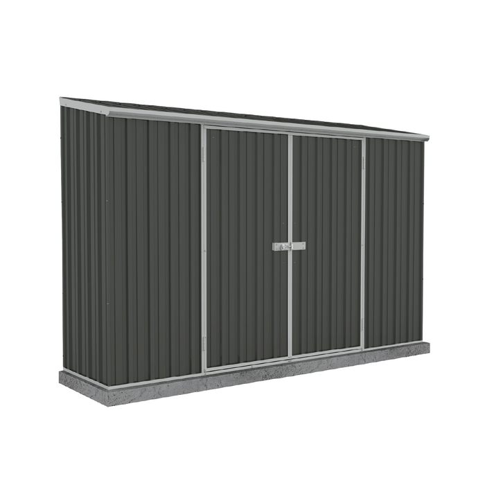 Absco Sheds 3.0 x 0.78 x 1.95m Monument Double Door Space Saver Garden Shed