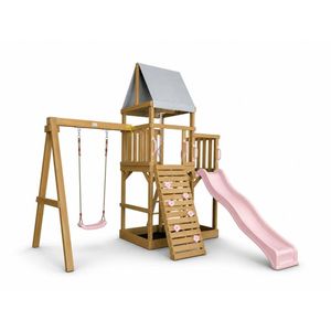 Georgia Swing Fort - Baby Pink Slide & Accessories