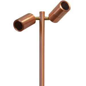 CLA Lighting Garden Spike Light Double Adjustable IP65 Copper
