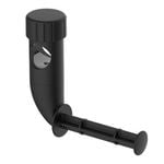 evekare 32mm Black Matte Toilet Roll Holder With Rail Attachment