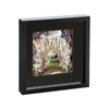 Nicola Spring 10" X 10" Black 3d Box Photo Frame - 6" X 6" Mount