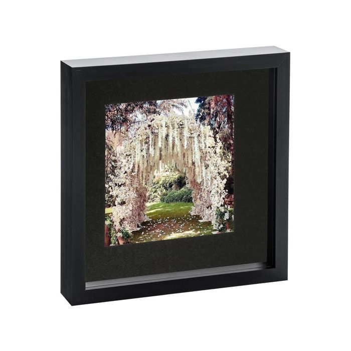 Nicola Spring 10" X 10" Black 3d Box Photo Frame - 6" X 6" Mount