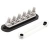 6 Gang 300a M8 Power Distribution Block Bus Bar Terminal Post Stud 12v Black