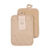 2pc Bas Phillips Pot Holder Silicone Cotton Kitchen Linen Beach 18x24.5cm
