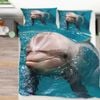 3D Sea Dolphin 295 Bed Pillowcases Quilt Queen Size