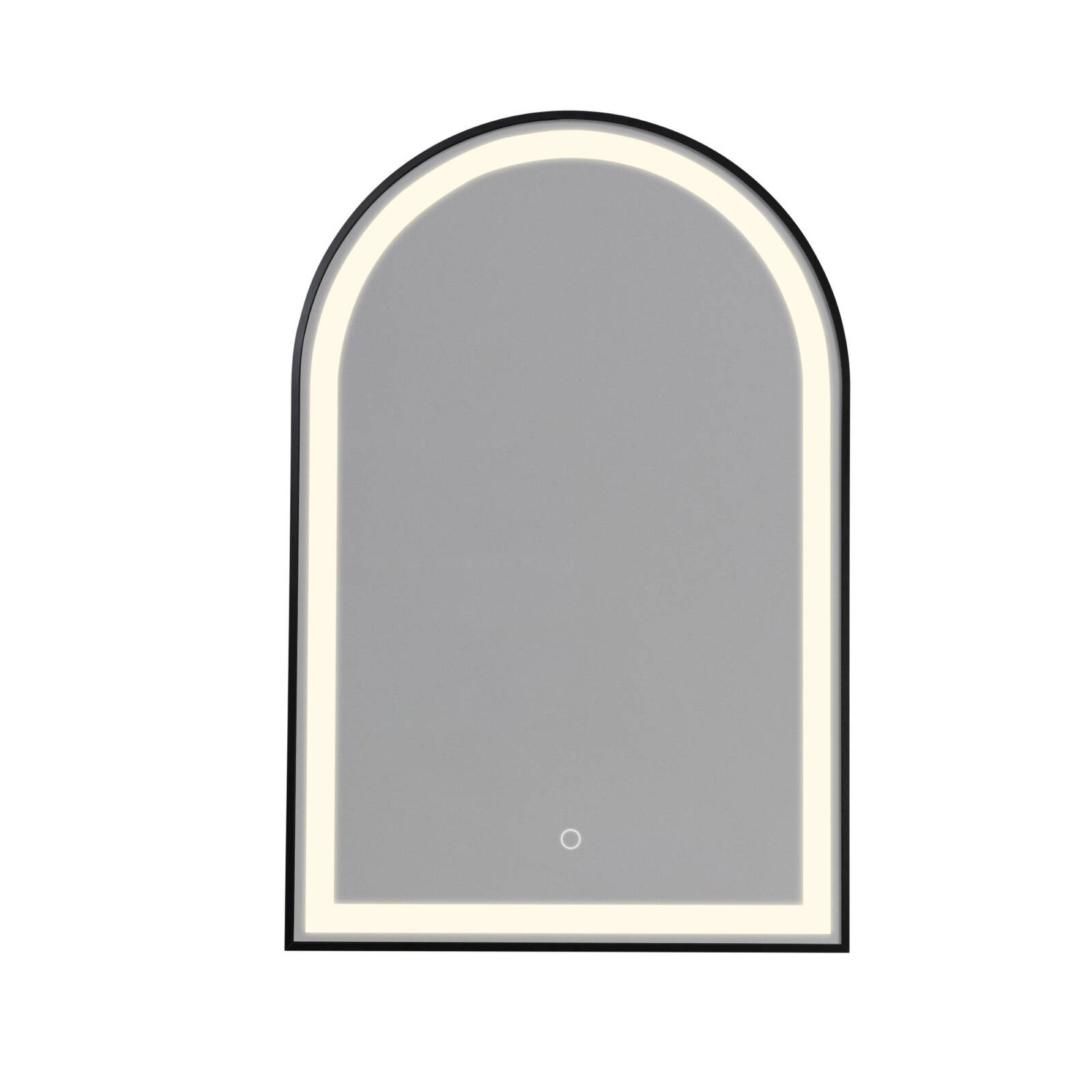 Barelli 900 x 600mm Black Toscana Framed Arch Front Lit LED Mirror product image