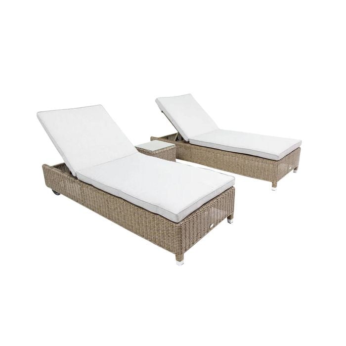 AMANI 3PC SUNLOUNGE SET - Driftwood