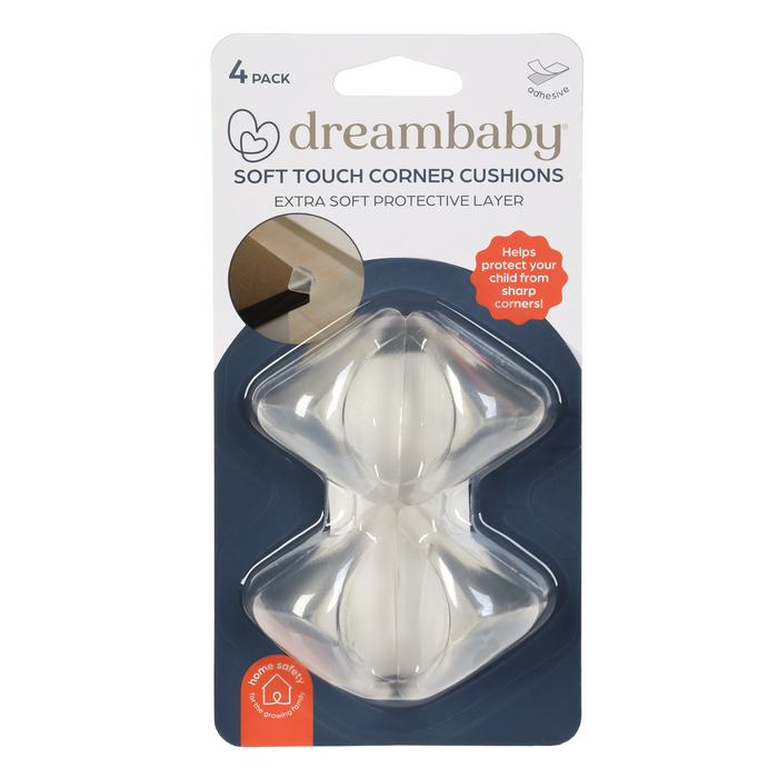 Dreambaby Child Safety Soft Touch Safety Corner Cushion - 4 Pack