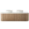 Rick McLean's Bathware 1500mm Oak Fluted Vanity Unit