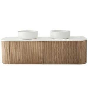 Rick McLean's Bathware 1500mm Oak Fluted Vanity Unit