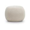 Venus Light Beige Round Ottoman Pouf