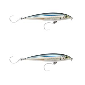 2x Rapala 14cm Saltwater X Rap LG Cast Shallow Minnow Fish Lures - Anchovy