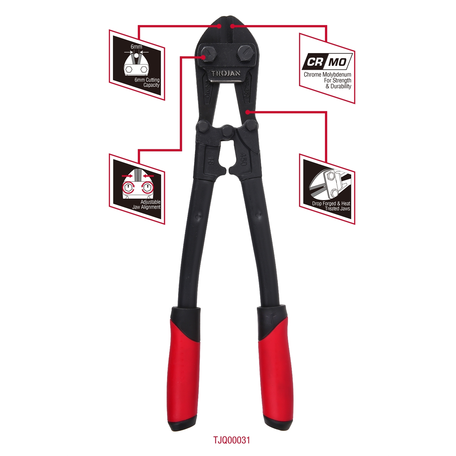 Trojan 450mm Bolt Cutters Bunnings Australia