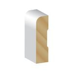 Hume 67 x 12mm 5.4m White MDF Primed Pencil Round Moulding