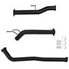 Ignite Exhausts Dpf Back For Toyota Hilux 2.8l Td Gun126r 3" Inch With Diff Dump Pipe Black Aluminised Steel