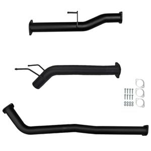 Ignite Exhausts Dpf Back For Toyota Hilux 2.8l Td Gun126r 3" Inch With Diff Dump Pipe Black Aluminised Steel