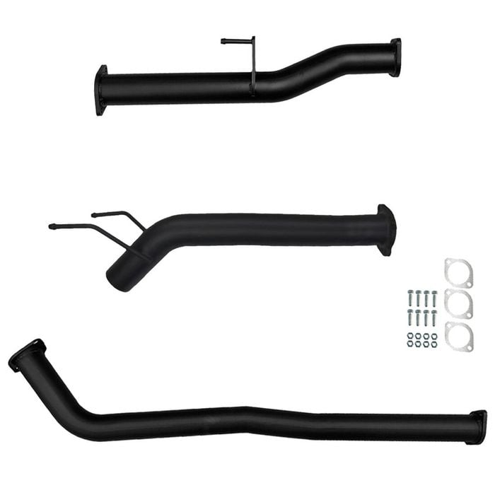 Ignite Exhausts Dpf Back For Toyota Hilux 2.8l Td Gun126r 3" Inch With Diff Dump Pipe Black Aluminised Steel