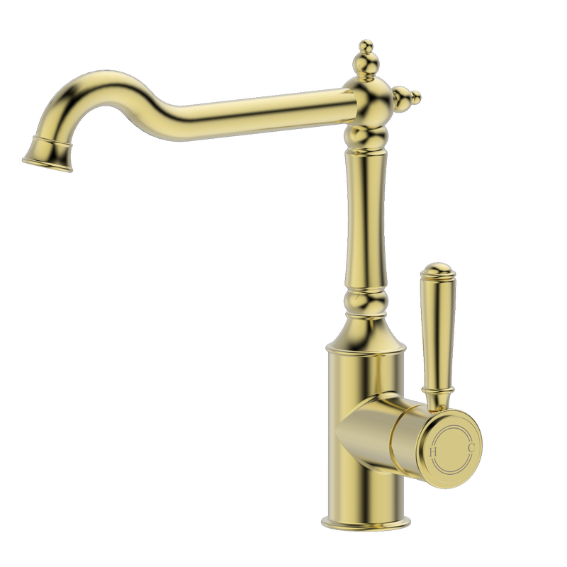 Mondella    Brushed Brass Maestro Classic Kitchen Sink Mixer