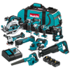 Makita 18V LXT 10 Piece 3x 5.0ah Combo Kit - DLX1058TX1